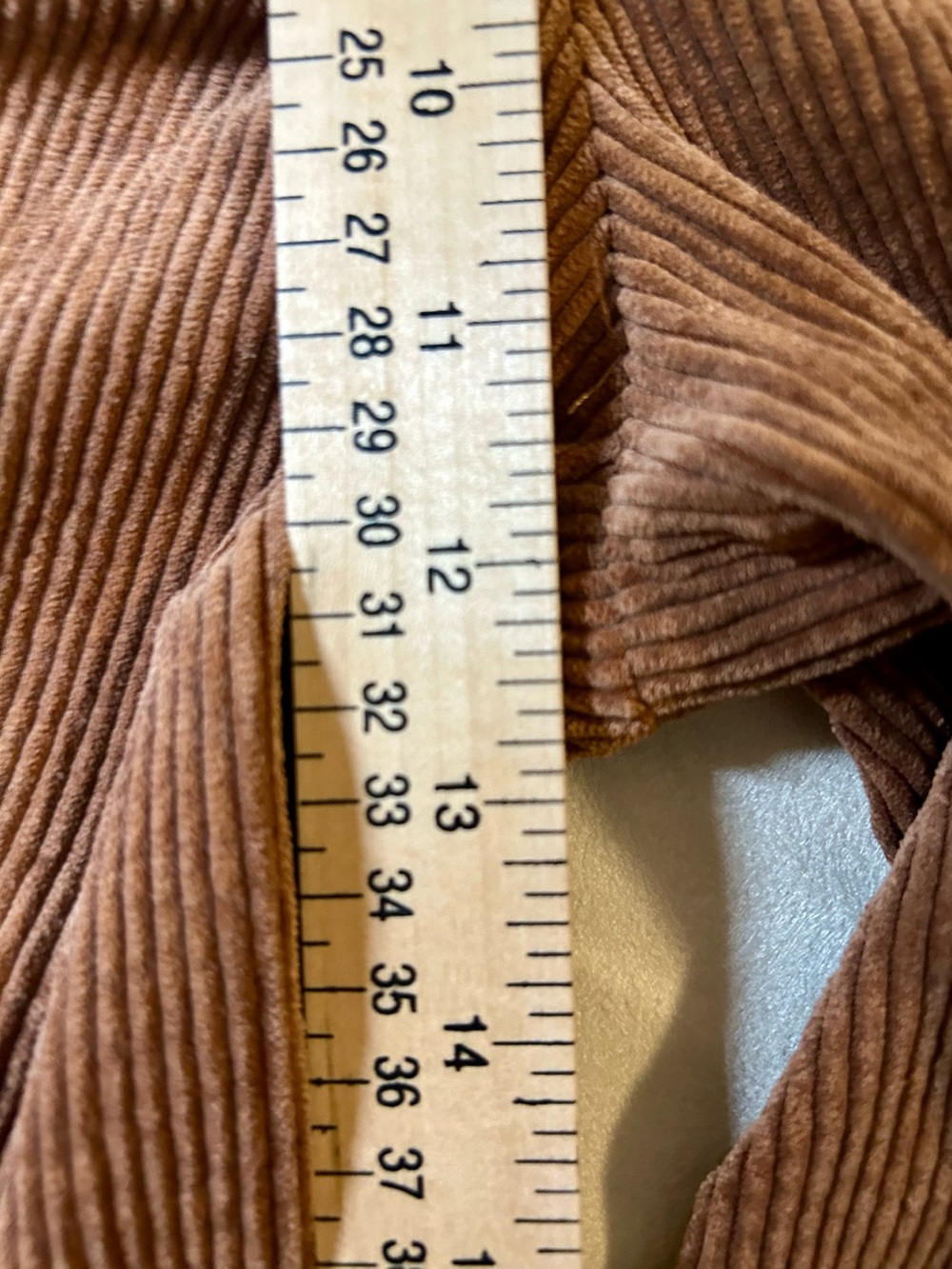 T Tahari Camel-Brown Wide-Leg Corduroy Pants Size 10 - Picture 14 of 15